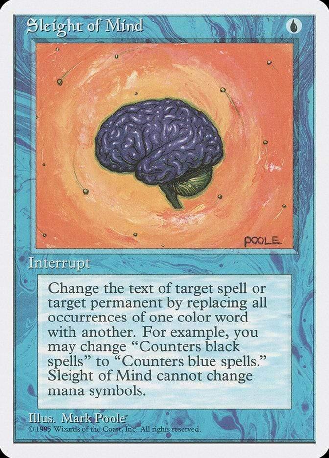 Magic: The Gathering MTG Single Sleight of Mind [Fourth Edition]