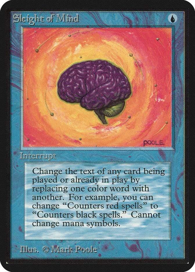 Magic: The Gathering MTG Single Sleight of Mind [Limited Edition Alpha]