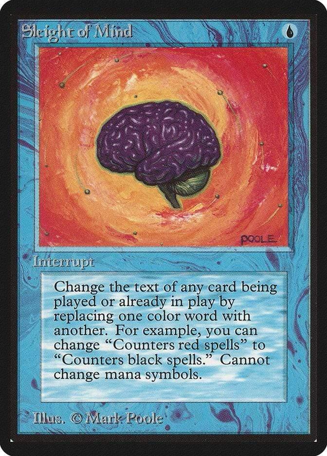Magic: The Gathering MTG Single Sleight of Mind [Limited Edition Beta]