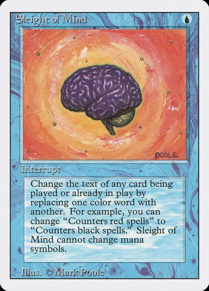 Magic: The Gathering MTG Single Sleight of Mind [Revised Edition]