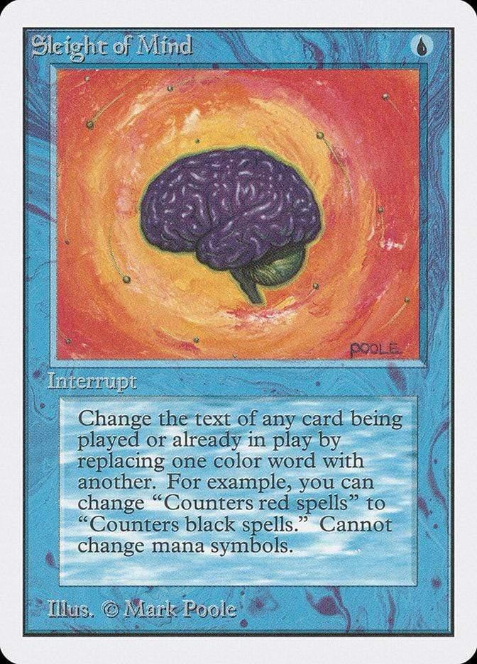 Magic: The Gathering MTG Single Sleight of Mind [Unlimited Edition]