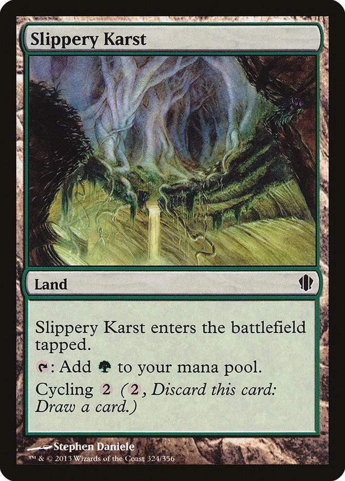 Magic: The Gathering MTG Single Slippery Karst [Commander 2013]