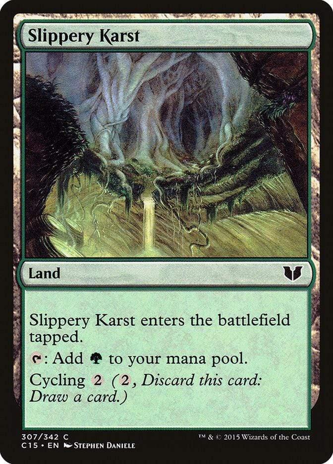 Magic: The Gathering MTG Single Slippery Karst [Commander 2015]