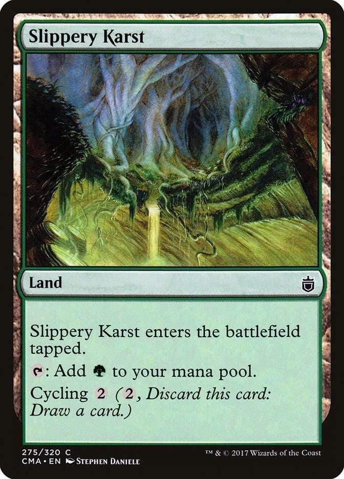 Magic: The Gathering MTG Single Slippery Karst [Commander Anthology]