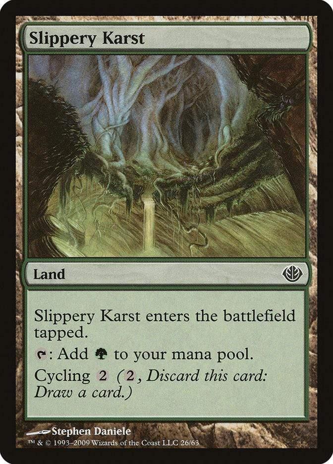 Magic: The Gathering MTG Single Slippery Karst [Duel Decks: Garruk vs. Liliana]