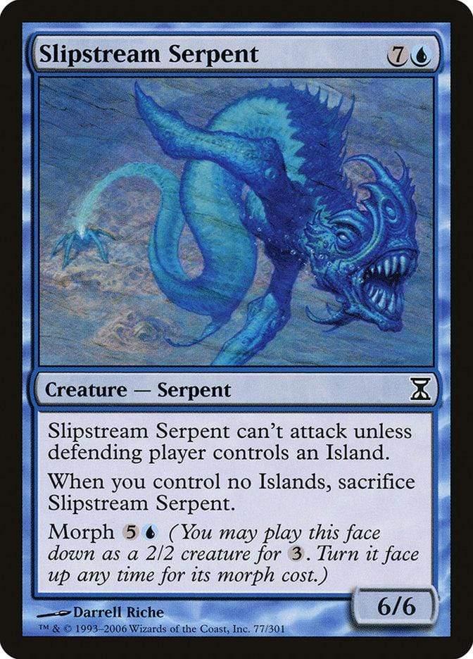 Magic: The Gathering MTG Single Slipstream Serpent [Time Spiral]