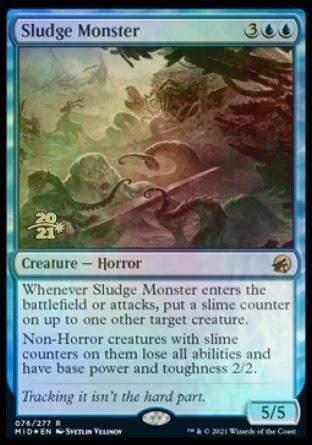 Magic: The Gathering MTG Single Sludge Monster [Innistrad: Midnight Hunt Prerelease Promos]