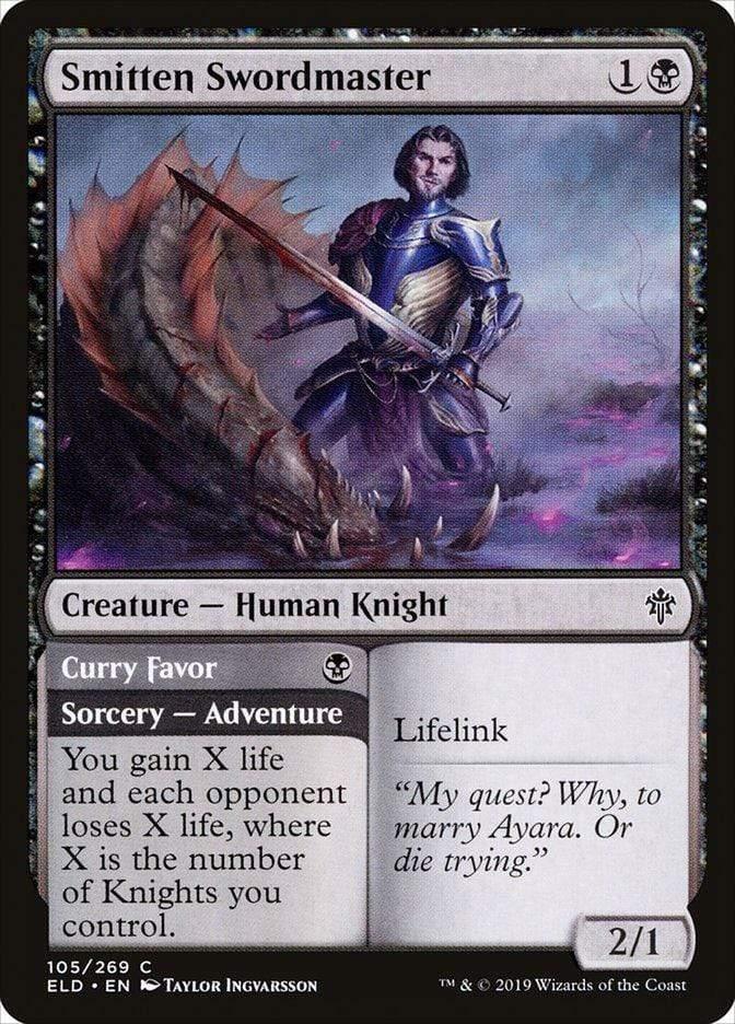 Magic: The Gathering MTG Single Smitten Swordmaster // Curry Favor [Throne of Eldraine]