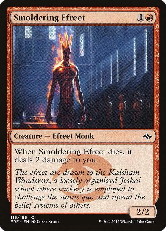 Magic: The Gathering MTG Single Smoldering Efreet [Fate Reforged]