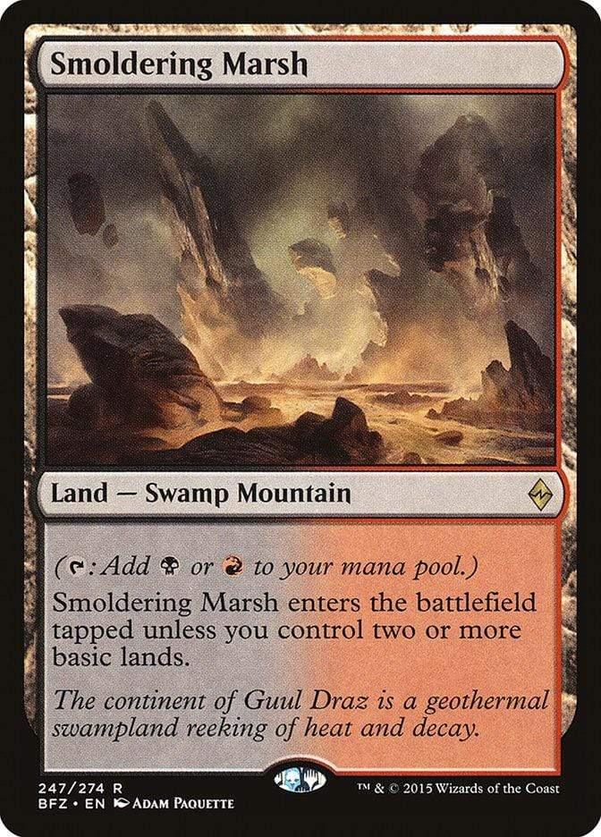 Magic: The Gathering MTG Single Smoldering Marsh [Battle for Zendikar]