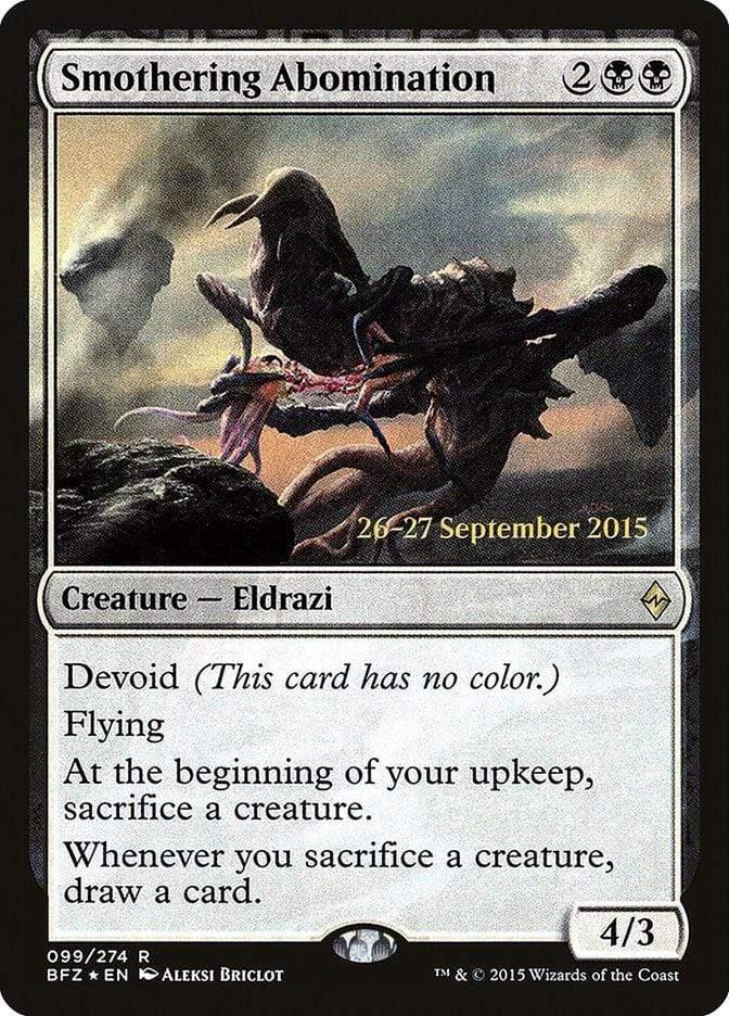 Magic: The Gathering MTG Single Smothering Abomination  [Battle for Zendikar Prerelease Promos]
