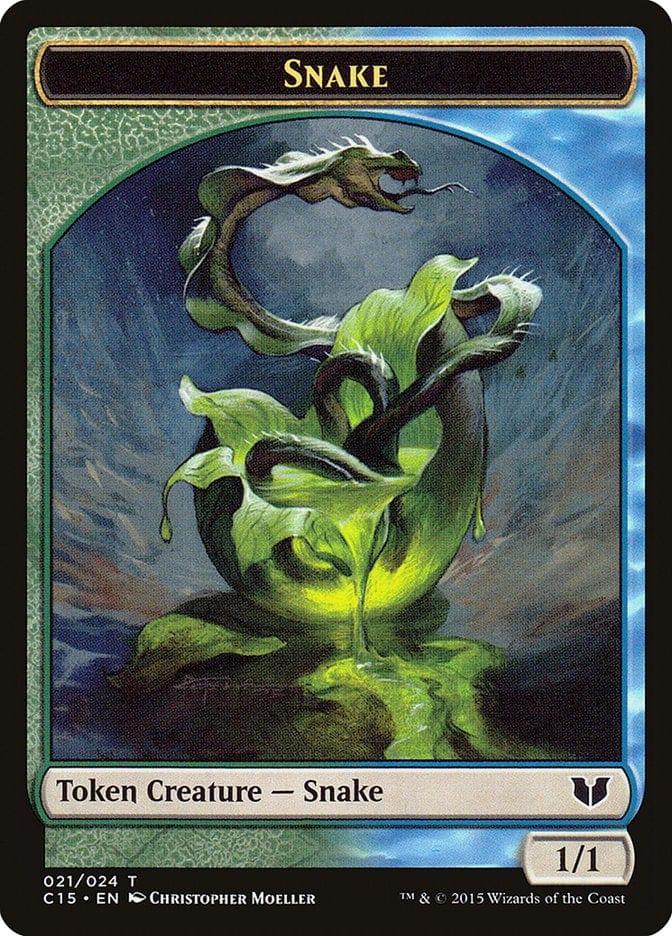 Magic: The Gathering MTG Single Snake Token (021/024) [Commander 2015 Tokens]