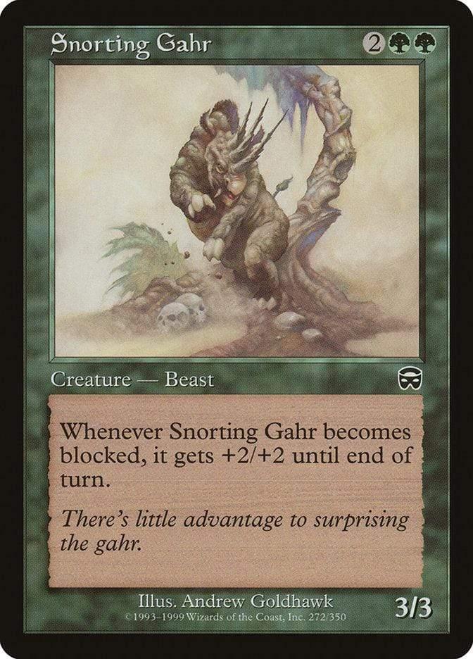 Magic: The Gathering MTG Single Snorting Gahr [Mercadian Masques]