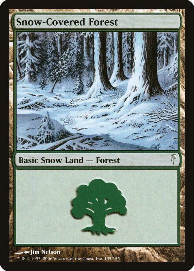 Magic: The Gathering MTG Single Snow-Covered Forest [Coldsnap]