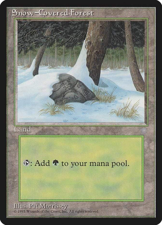 Magic: The Gathering MTG Single Snow-Covered Forest [Ice Age]