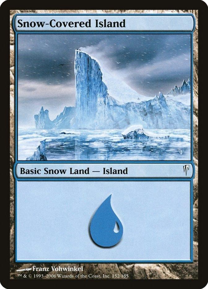 Magic: The Gathering MTG Single Snow-Covered Island [Coldsnap]