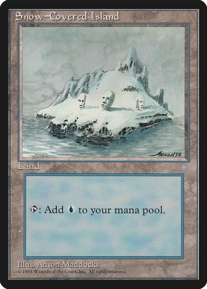 Magic: The Gathering MTG Single Snow-Covered Island [Ice Age]