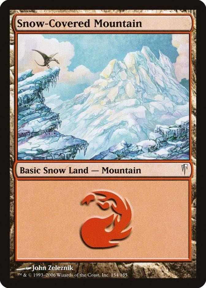 Magic: The Gathering MTG Single Snow-Covered Mountain [Coldsnap]