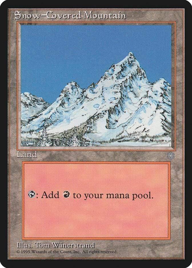 Magic: The Gathering MTG Single Snow-Covered Mountain [Ice Age]