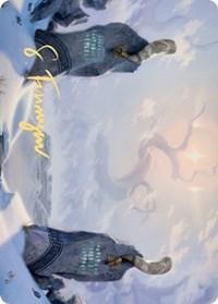 Magic: The Gathering MTG Single Snow-Covered Plains (276) Art Card (Gold-Stamped Signature) [Kaldheim: Art Series]