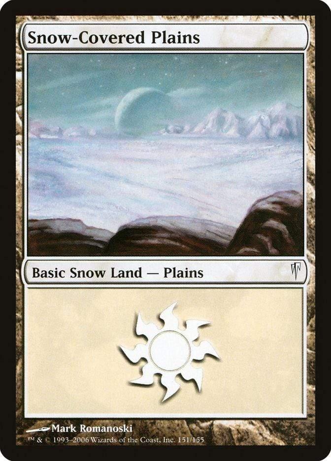 Magic: The Gathering MTG Single Snow-Covered Plains [Coldsnap]