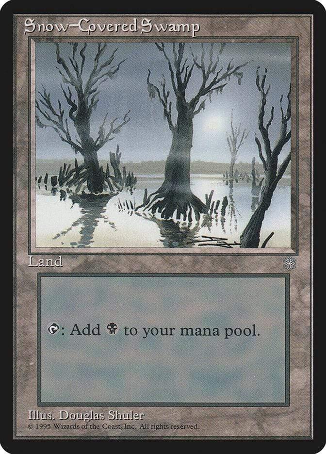 Magic: The Gathering MTG Single Snow-Covered Swamp [Ice Age]