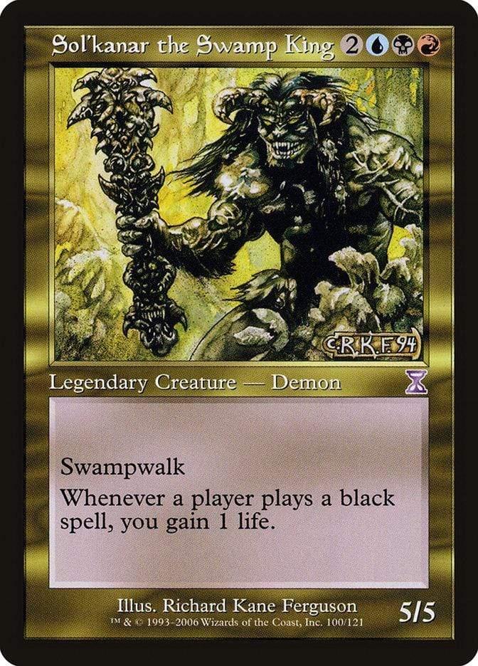 Magic: The Gathering MTG Single Sol'kanar the Swamp King [Time Spiral Timeshifted]