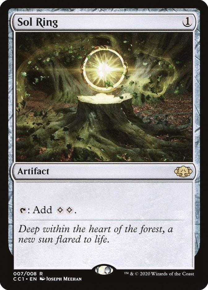 Magic: The Gathering MTG Single Sol Ring [Commander Collection Green]