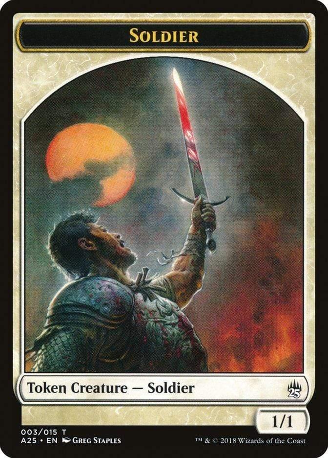 Magic: The Gathering MTG Single Soldier [Masters 25 Tokens]
