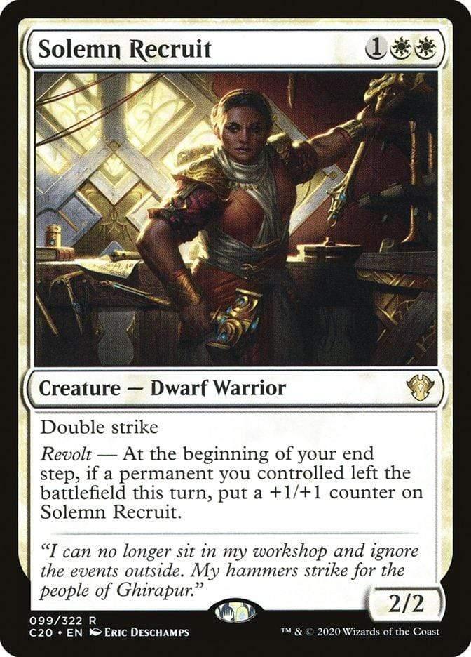 Magic: The Gathering MTG Single Solemn Recruit [Commander 2020]
