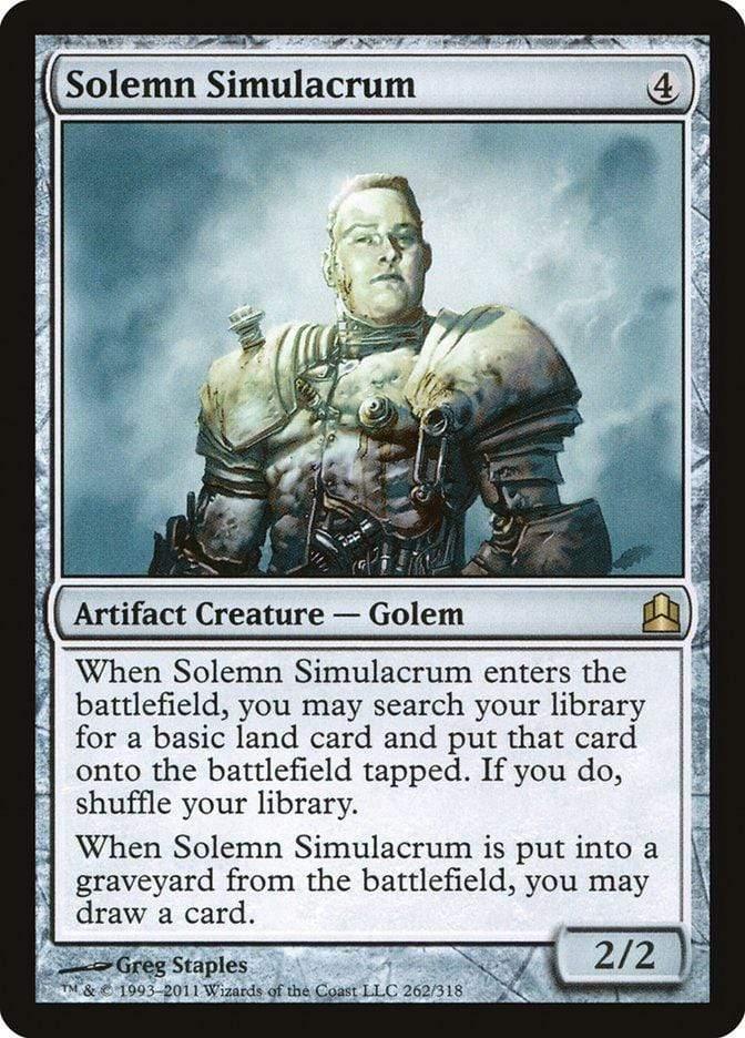 Magic: The Gathering MTG Single Solemn Simulacrum [Commander 2011]