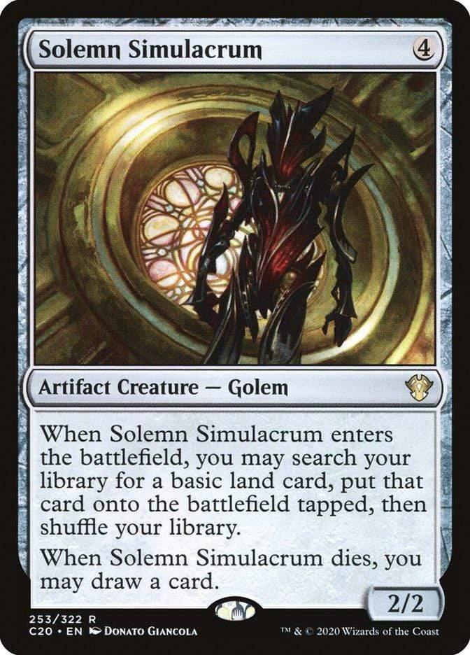 Magic: The Gathering MTG Single Solemn Simulacrum [Commander 2020]