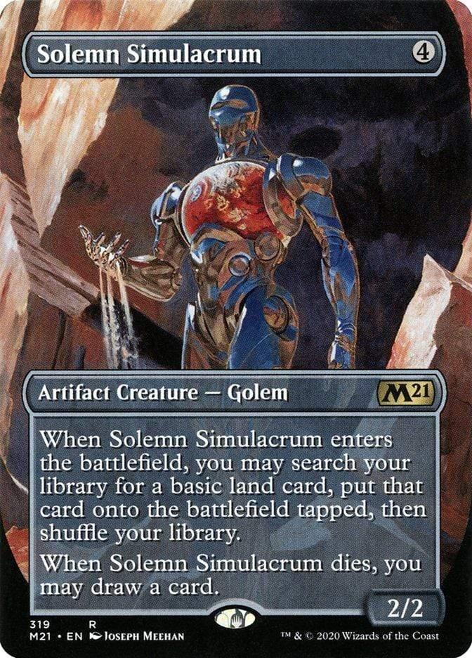 Magic: The Gathering MTG Single Solemn Simulacrum (Extended) [Core Set 2021]