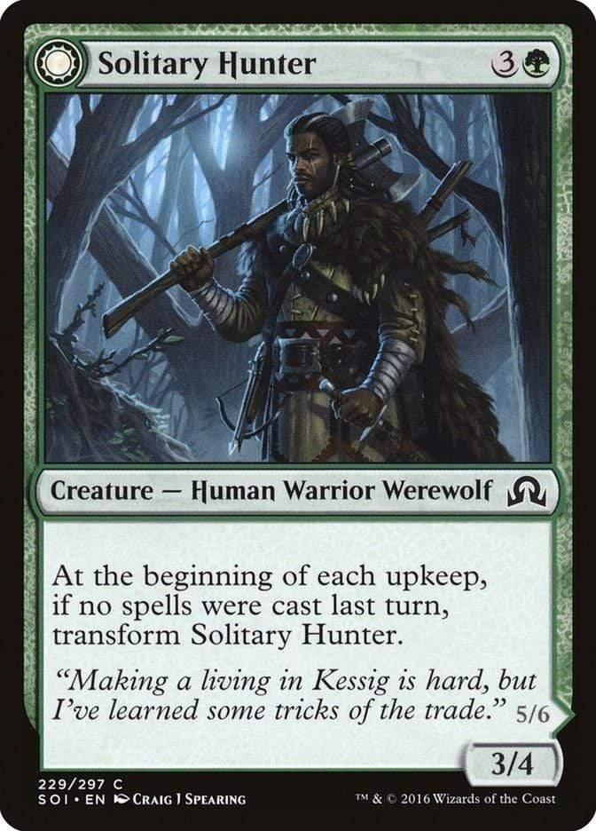 Magic: The Gathering MTG Single Solitary Hunter // One of the Pack [Shadows over Innistrad]