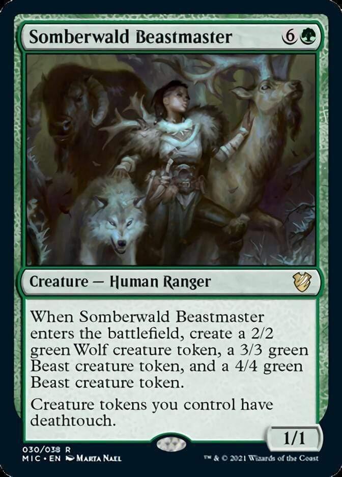Magic: The Gathering MTG Single Somberwald Beastmaster [Innistrad: Midnight Hunt Commander]