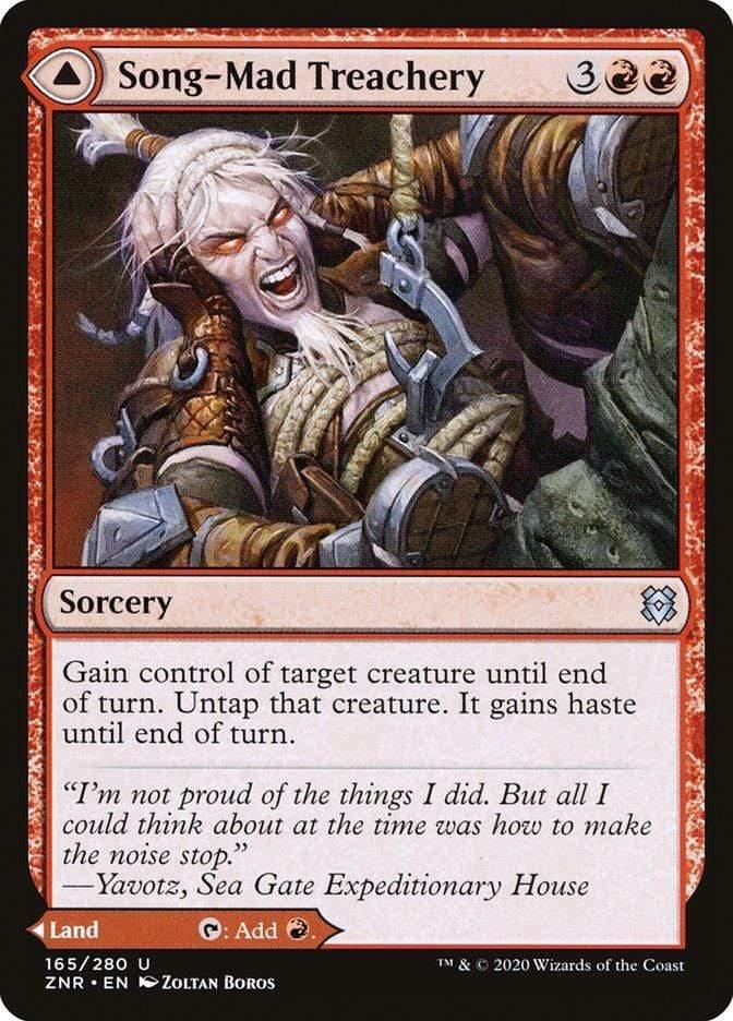 Magic: The Gathering MTG Single Song-Mad Treachery // Song-Mad Ruins [Zendikar Rising]