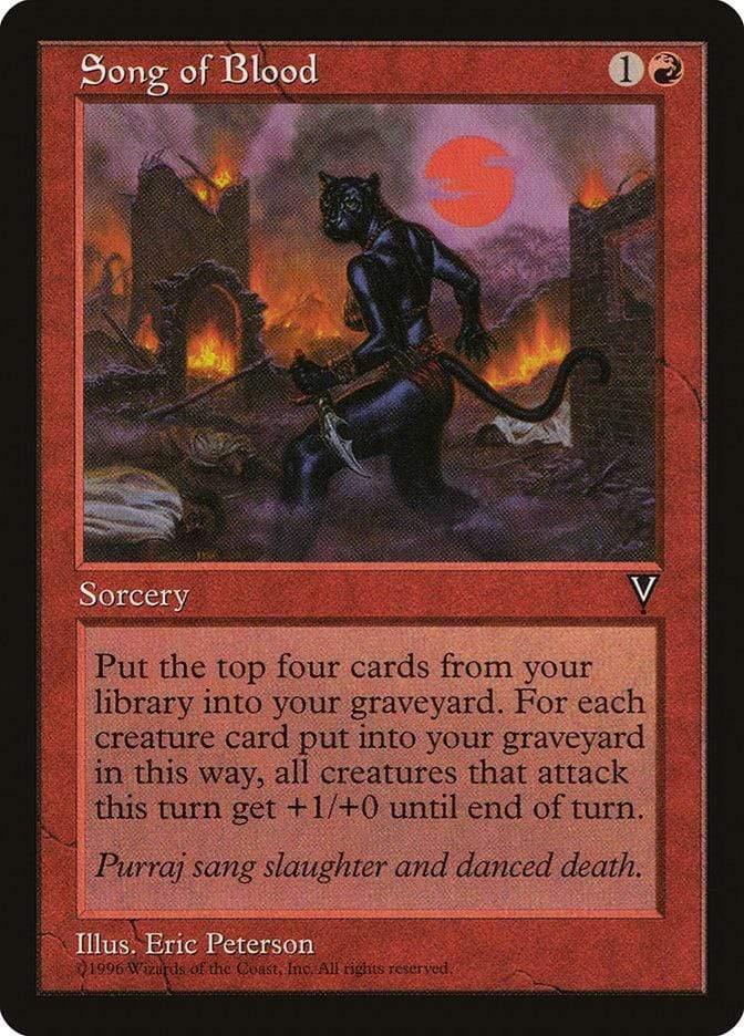 Magic: The Gathering MTG Single Song of Blood [Visions]