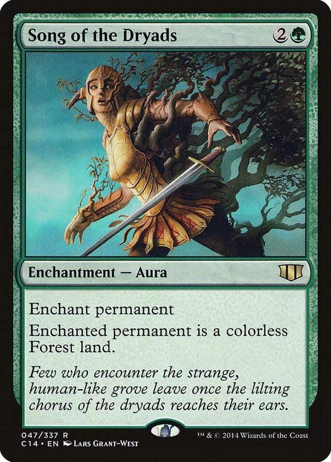 Magic: The Gathering MTG Single Song of the Dryads [Commander 2014]