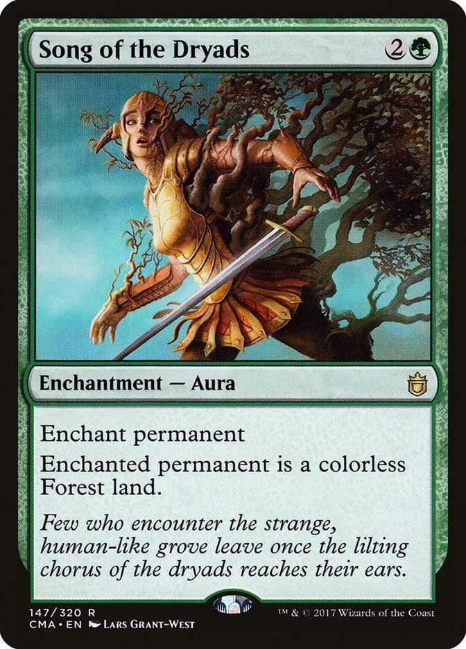 Magic: The Gathering MTG Single Song of the Dryads [Commander Anthology]