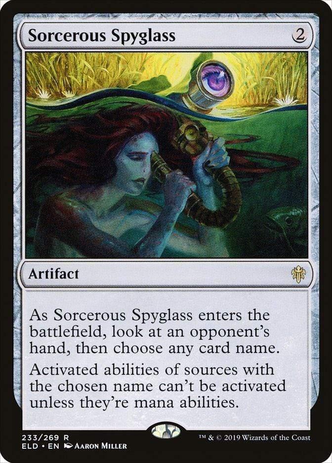 Magic: The Gathering MTG Single Sorcerous Spyglass [Throne of Eldraine]