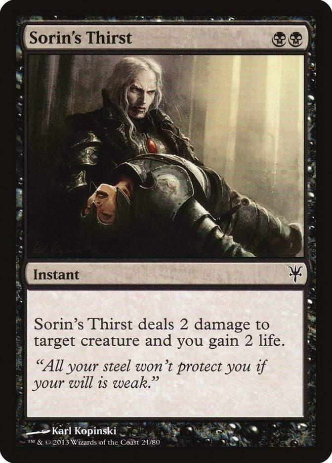 Magic: The Gathering MTG Single Sorin's Thirst [Duel Decks: Sorin vs. Tibalt]