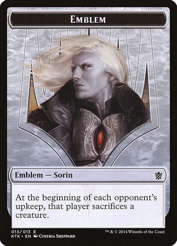 Magic: The Gathering MTG Single Sorin, Solemn Visitor Emblem [Khans of Tarkir Tokens]