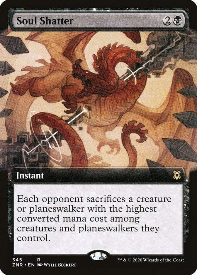 Magic: The Gathering MTG Single Soul Shatter (Extended) [Zendikar Rising Extended Art]
