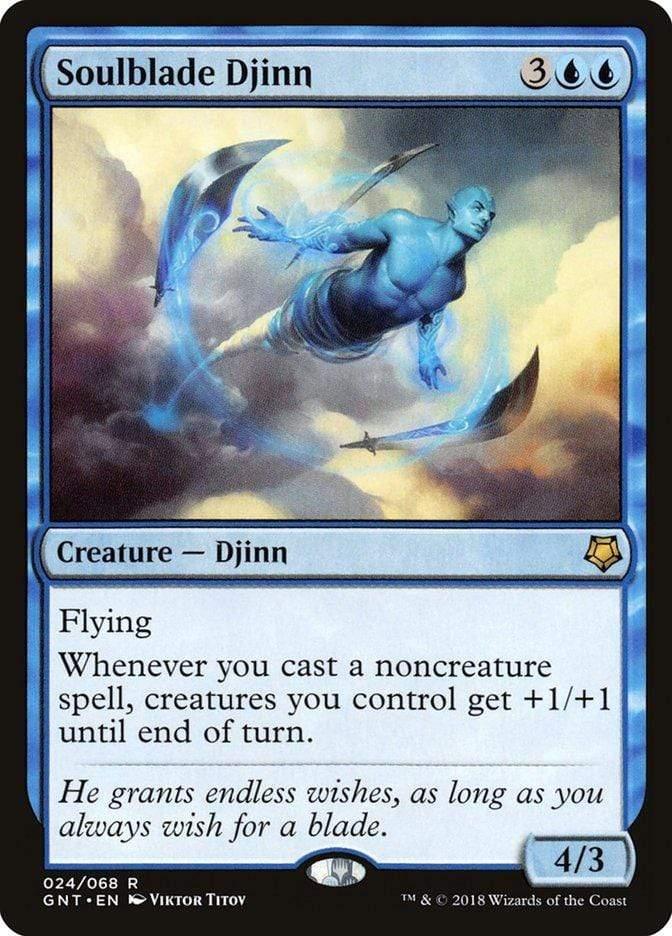 Magic: The Gathering MTG Single Soulblade Djinn [Game Night]