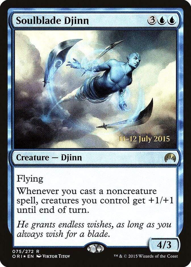 Magic: The Gathering MTG Single Soulblade Djinn [Magic Origins Prerelease Promos]