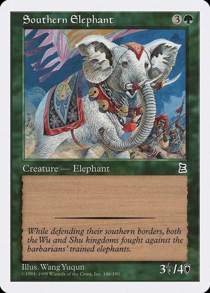 Magic: The Gathering MTG Single Southern Elephant [Portal Three Kingdoms]