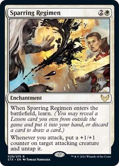 Magic: The Gathering MTG Single Sparring Regimen (Promo Pack) [Strixhaven: School of Mages Promos]
