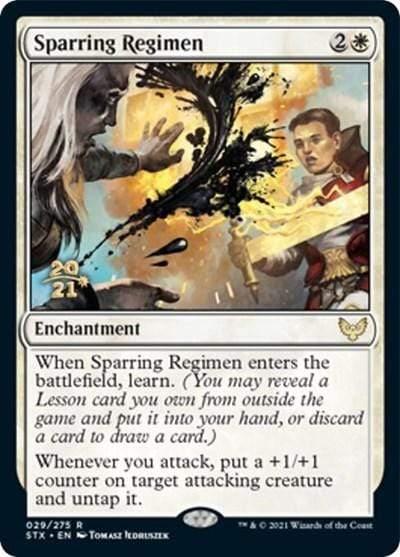 Magic: The Gathering MTG Single Sparring Regimen [Strixhaven: School of Mages Prerelease Promos]