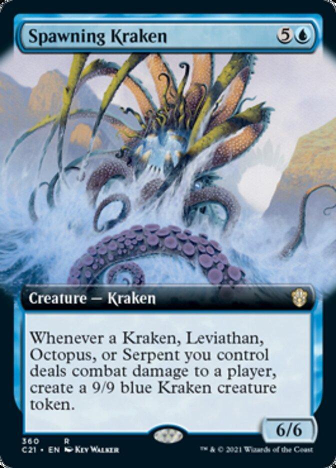 Magic: The Gathering MTG Single Spawning Kraken (Extended) [Commander 2021]