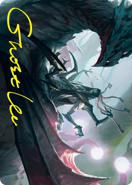 Magic: The Gathering MTG Single Specter of the Fens Art Card (Gold-Stamped Signature) [Strixhaven: School of Mages Art Series]